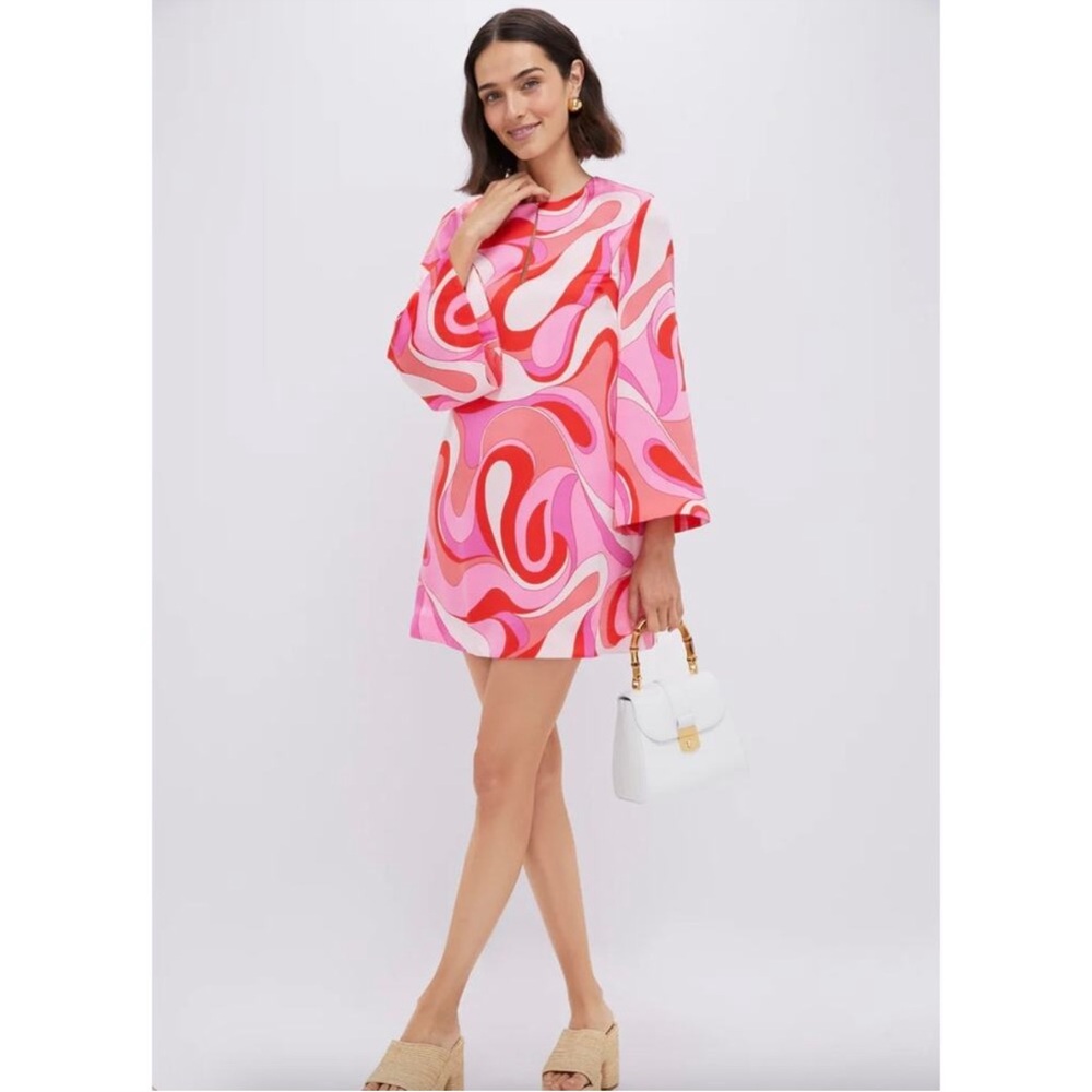 Pink Multi-Pattern Mini Dress - Brand